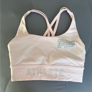 lululemon F45 Light Pink Strappy Sports Bra